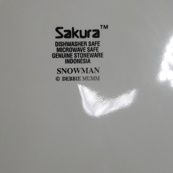 Snowman by Debbie Mumm - Sakura Dinner Plate - Picture 3 of 3